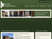 Tablet Screenshot of lyonfitzpatrick.com